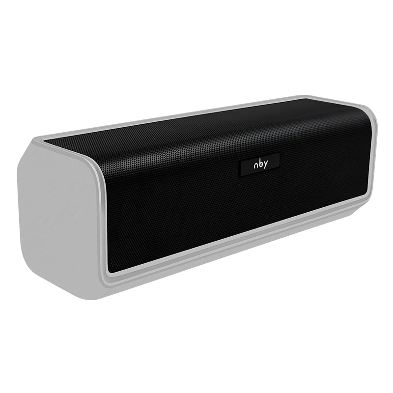 NBY 6690 Bluetooth динамик портативный беспроводной динамик звуковая система стерео музыка объемный поддержка TF AUX USB - Цвет: Sliver