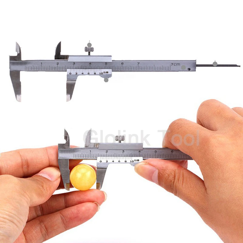 

70mm Mini Vernier Caliper 0-70mm/0.05mm Caliper Stainless Steel Guage Portable Measuring Tool High Quality