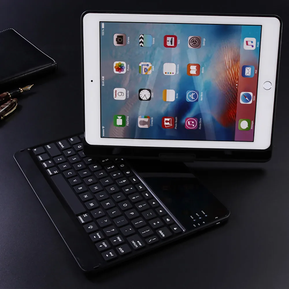 VOBERRY клавиатура для Apple, Беспроводная Bluetooth клавиатура, съемная для Ipad 9,7 дюймов / Pro Air1/Air2 с держателем для карандашей#2