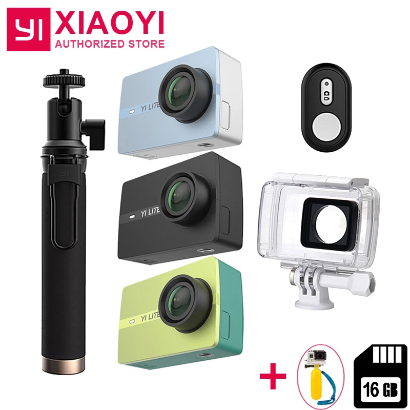 YI Lite экшн-камера Bluetooth wifi 2 &quotсенсорный ЖК-экран EIS 150 градусов объектив 16 МП