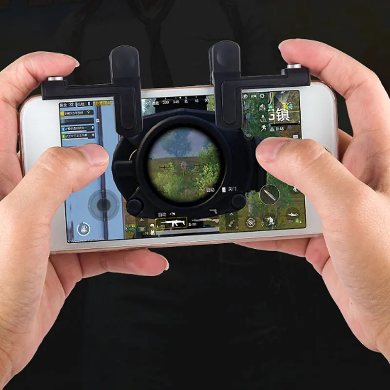 Смартфон игры шутер контроллер для ножей out/PUBG/правила выживания L1R1 игровой триггер Невидимый огонь Кнопка Aim ключ
