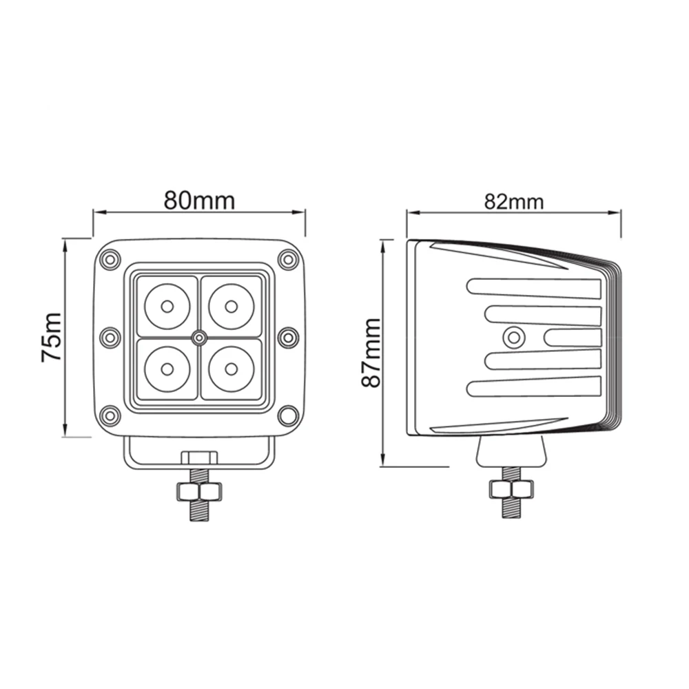 Светодиодные противотуманные фары для внедорожников лодок автомобилей