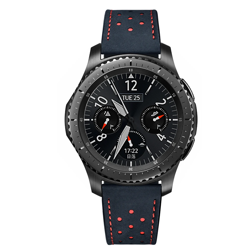 Для samsung gear S3 Frontier/классический ремешок для часов из натуральной кожи, сменный браслет, браслет для samsung Galaxy Watch 46 мм