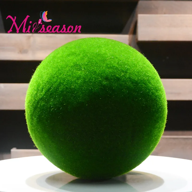 

5 Size High Simulation Decorative Grass Ball Artificial Hanging Green Grass Ball Market Living Room Home Store Decor