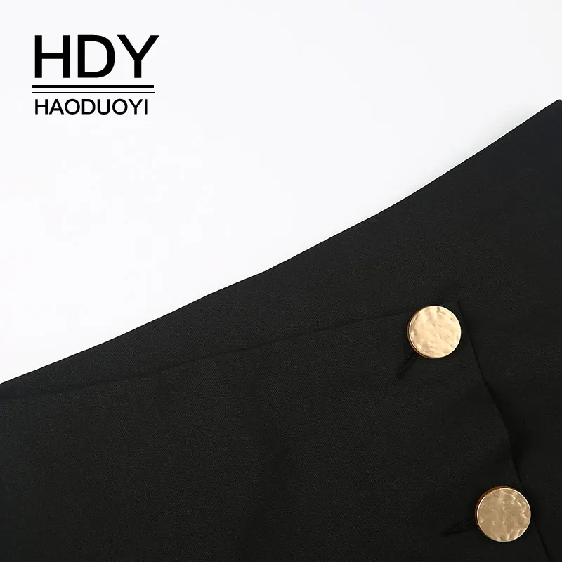 HDY Haoduoyi женские юбки мини нерегулярные трапециевидные повседневные однотонные