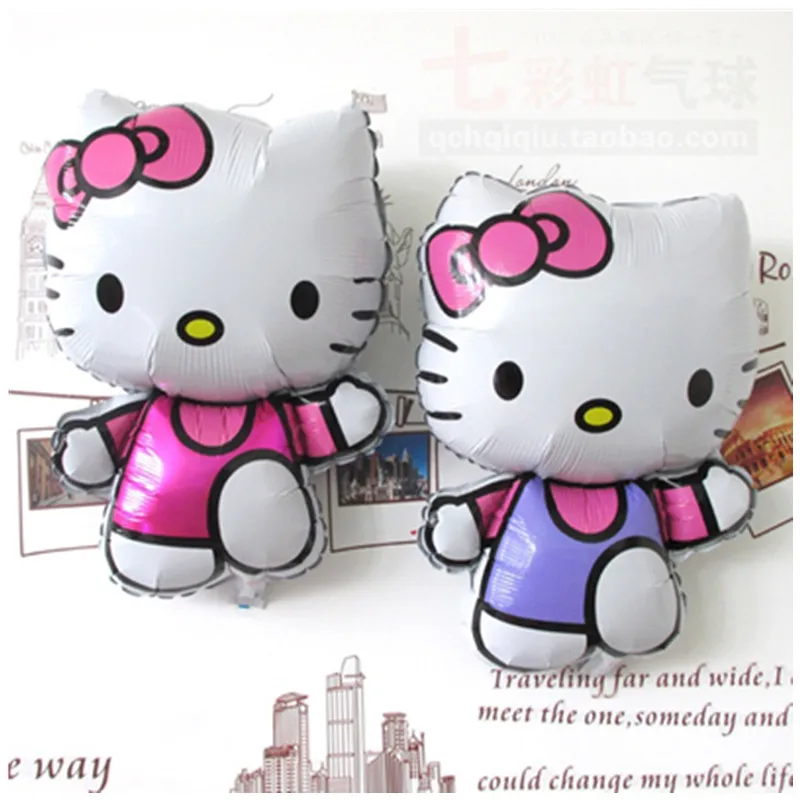 114*70 см Большой размер hello kitty кошка фольгированный шар/85*50 см Средний Мультфильм Свадьба День рождения надувные декорации для вечеринки воздушный шар