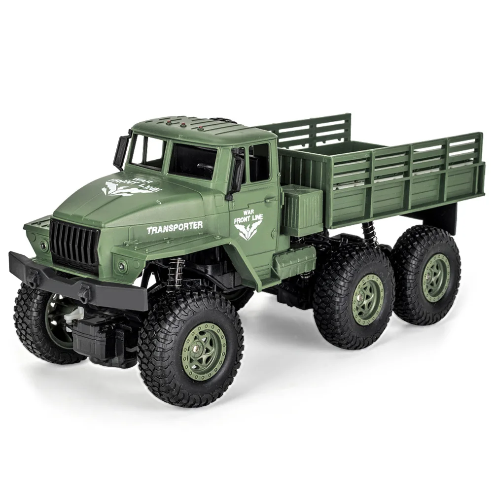 JJRC Q68 Q69 RC автомобили 1:18 2 4G 6 колесный военный грузовик RTR 10 км/ч Скорость