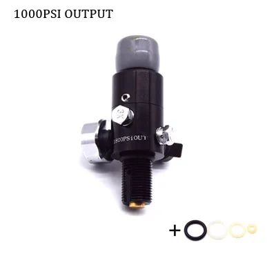 1000psi output PCP Пейнтбол HPA регулятор 4500PSI черный 5/8-18 unf резьба различное Выходное давление - Цвет: 1000psi output