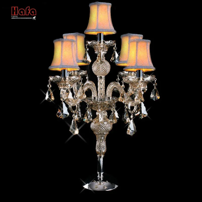 Хрустальная настольная лампа подсвечник украшение модное освещение для кровати