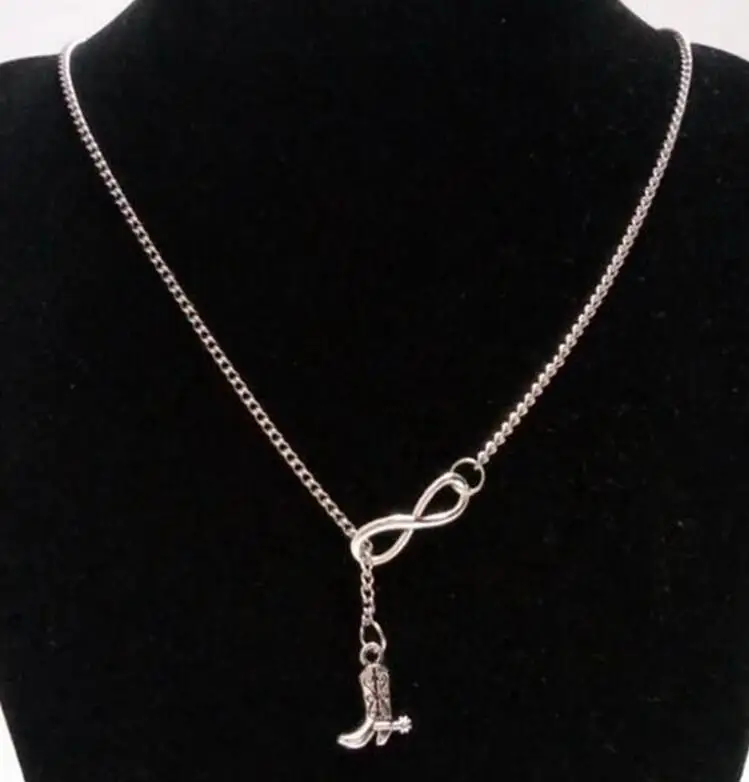 Новые модные подвески в виде небольших ковбойских сапог Infinity винтажные Подвески