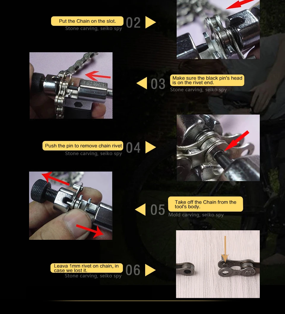 1 шт. инструмент для ремонта велосипедной цепи|bike chain breaker|chain breakerbicycle rivet |