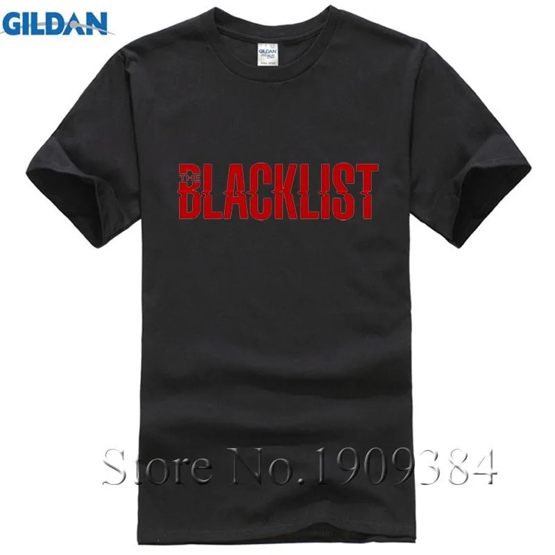 Мужская футболка с логотипом Blacklist на заказ короткими рукавами Новое поступление