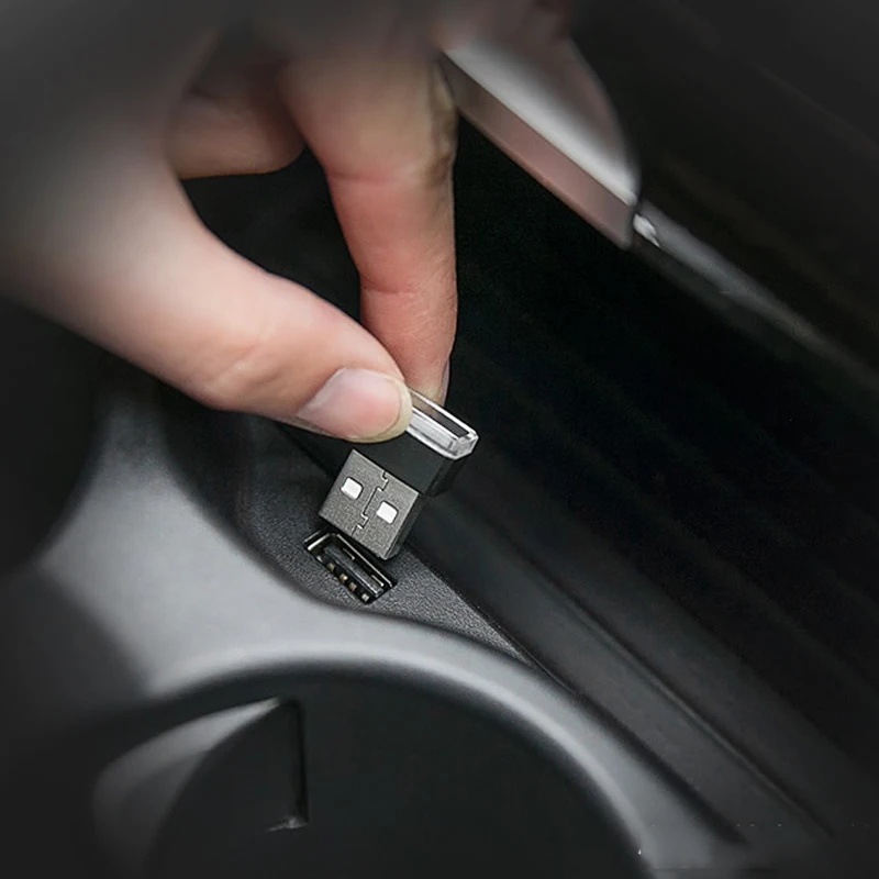 1 х декоративная USB лампа для стайлинга автомобиля светодиодное освещение