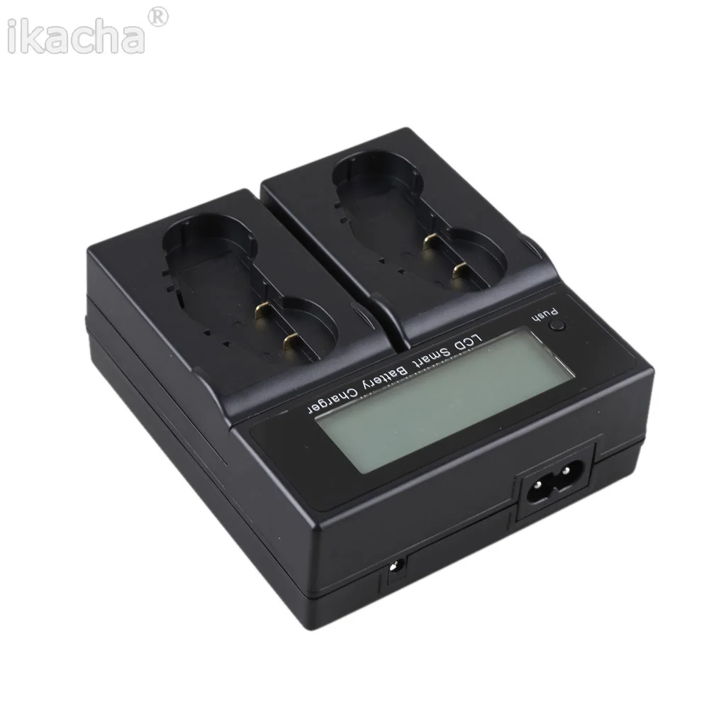 Двойное зарядное устройство с ЖК дисплеем для двух слотов переменного тока Canon EOS