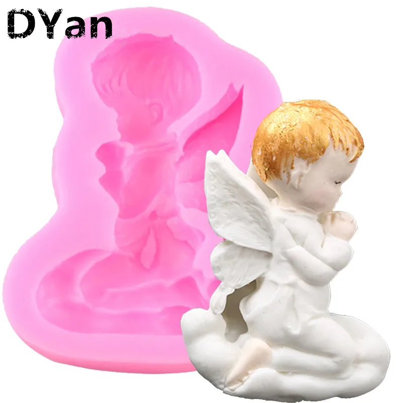 Милый ангел силиконовые формы кекс инструменты для украшения тортов из мастики