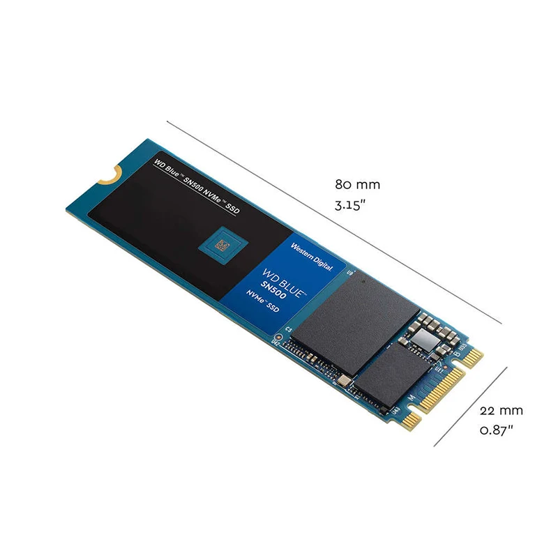 WESTERN DIGITAL WD BULE SN500 SSD 500GB M.2 2280 NVMe PCIe Gen3 * 2 двухканальный Внутренний твердотельный