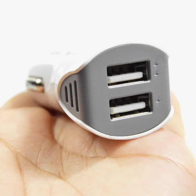 Micro USB phoneCar зарядное устройство 2.1A 2 порта двойной Переходник для зарядки в машине