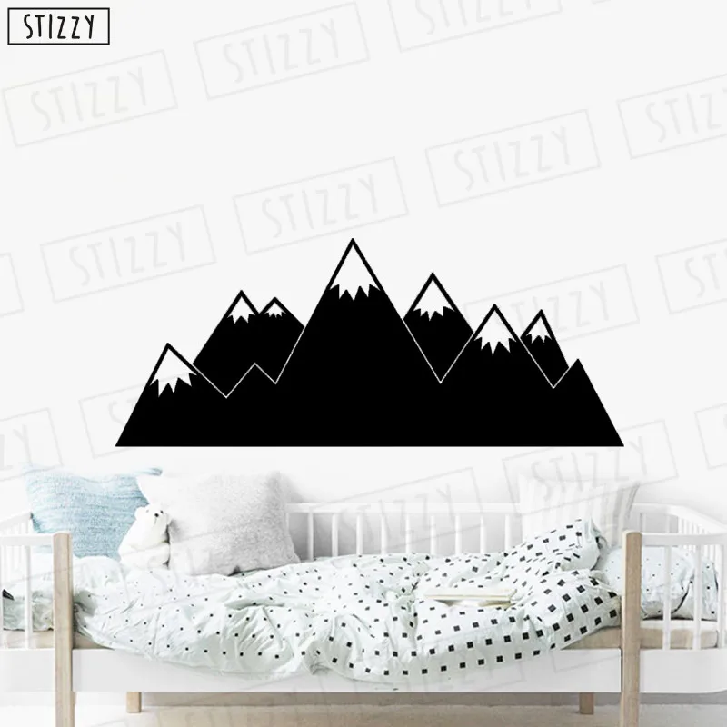 Настенная Наклейка stizzy Mountain дизайн наклейки на стену плакат для спальни лесной