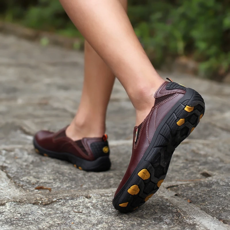 Лидер продаж мужская кожаная повседневная обувь Осенние Мокасины мужские туфли