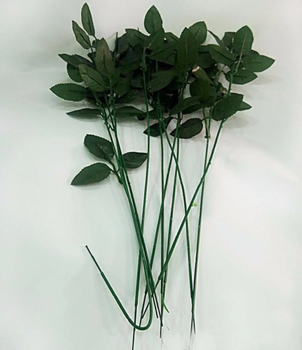 Искусственные Стены с листьями 50 шт. 57 см|stem cap|stem fsaflower stem |