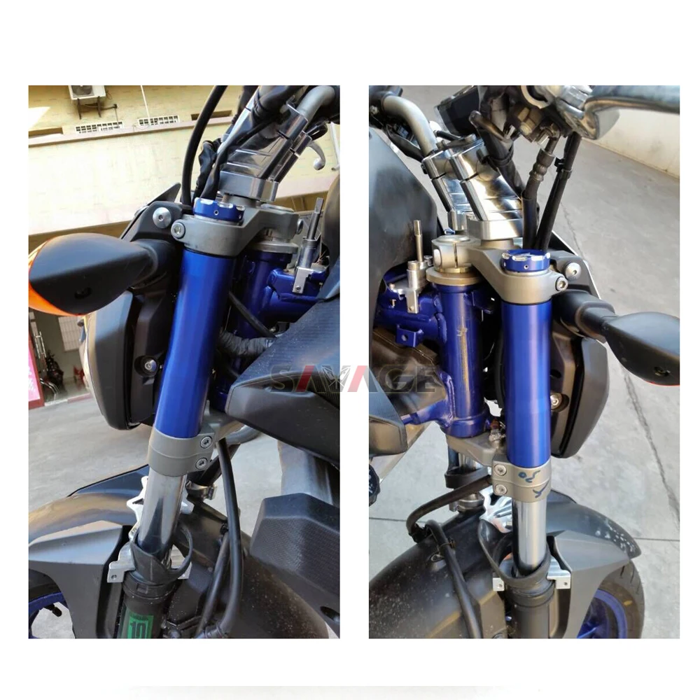 Для YAMAHA MT07 FZ07 MT-07 FZ-07 2014-2018 15 16 17 передняя вилка крышки труб аксессуары для