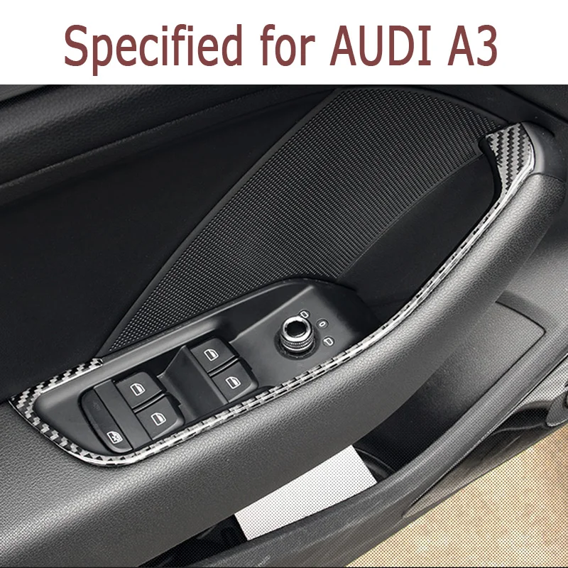 Стайлинг автомобиля MCrea для Audi A3 8V 2012-2017 наклейки на обшивку панель из углеродного