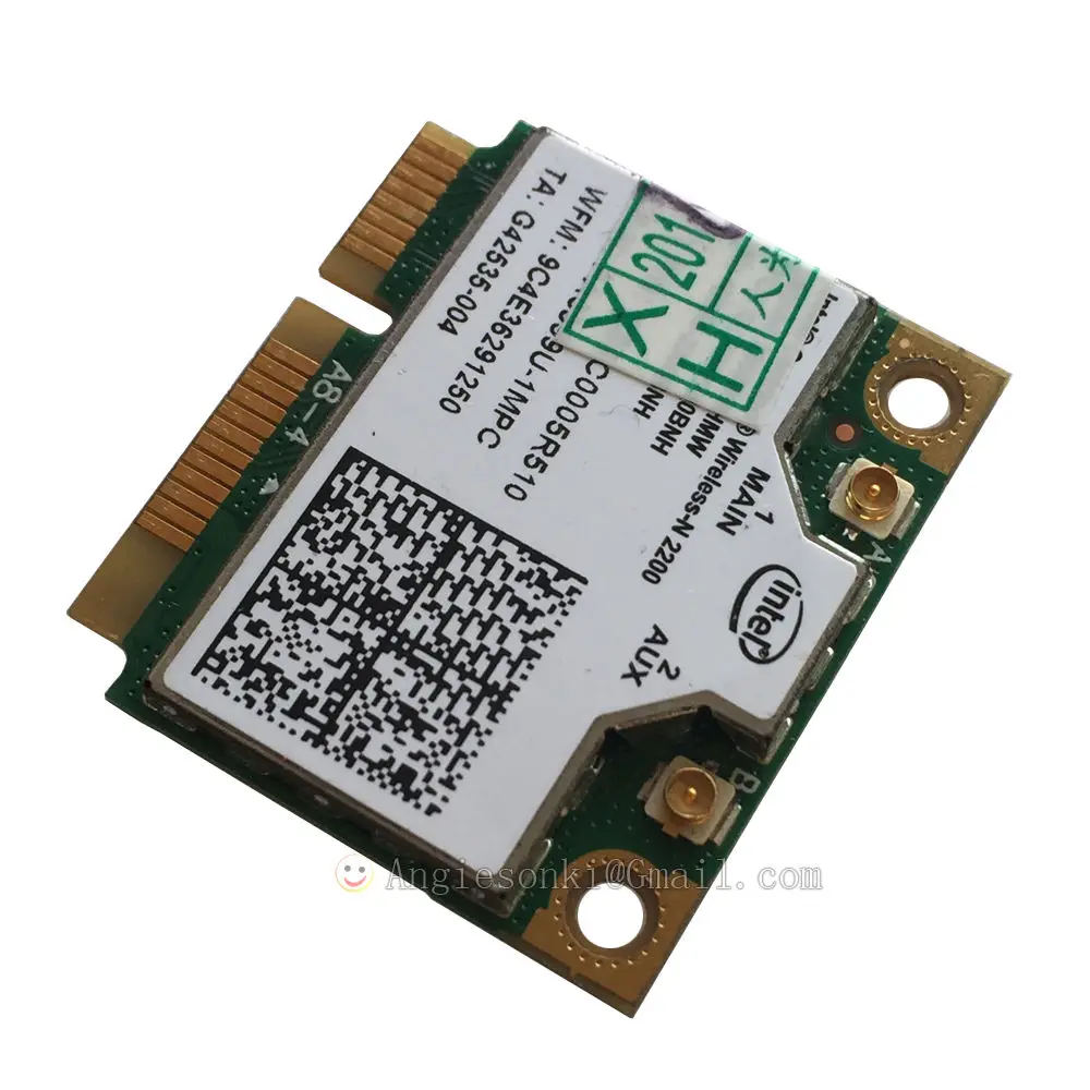 

2200BNHMW Wi-Fi Adapter Half Mini PCI-e Wireless-N 2200 Wifi Wlan Card for Intel 2200BGN 802.11 N 300 Mbps 2.4GHz