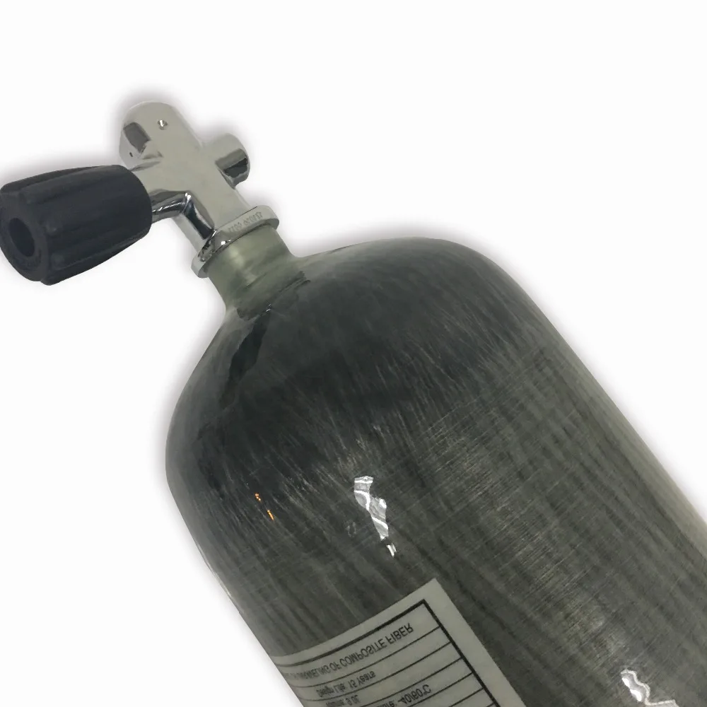 AC10921 Paintball Gun Pistol/Scuba Diving Tank /300bar Carbon Fiber 9L Pcp Compressed Air Rifle/Airforce Condor&Hpa Gauge Valve