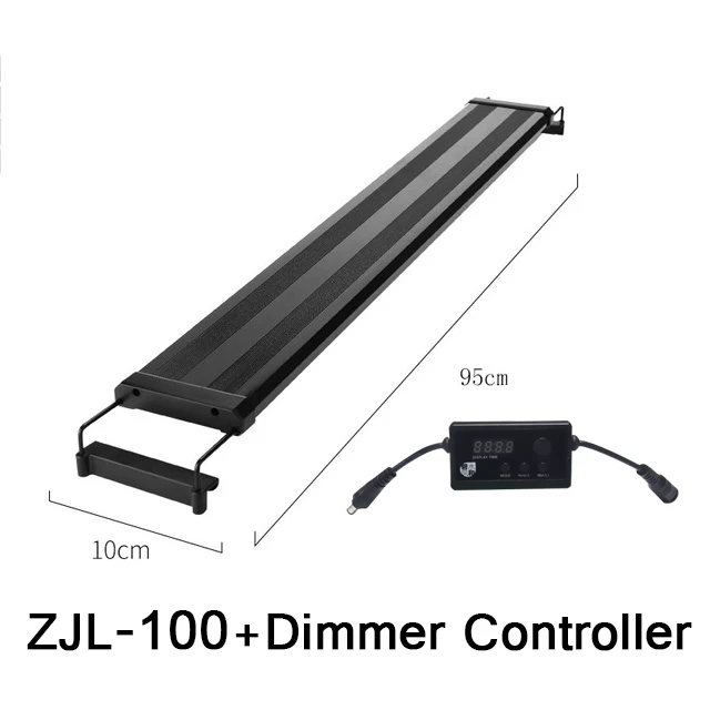 ZJL-100xSmart dimmer 95-116 см с выдвижными кронштейнами светодиодный светильник для аквариума длинный светильник ing 120 белый и 24 синий светодиодный s подходит для аквариума - Цвет: ZJL-100xSmart dimmer