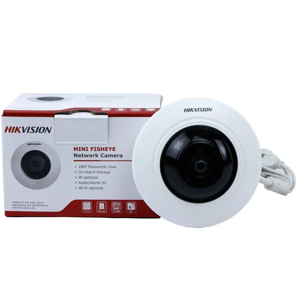 In Stock Hikvision Original English Security WIFI Camera DS-2CD2942F-IWS 4MP Compact Fisheye IP POE Audio CCTV | Безопасность и
