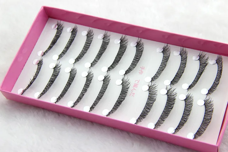 Новый японский стиль Черный 10 пар высококачественные ресницы магнитные