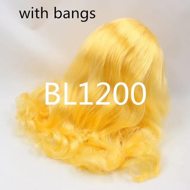 Blyth кукла ледяной парик только rbl головы и купола игрушка волосы для DIY пользовательские куклы - Цвет: f