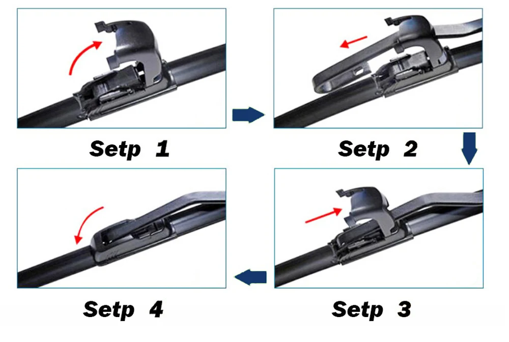 Автомобильная бескаркасная резиновая щетка стеклоочистителя U типа без каркаса
