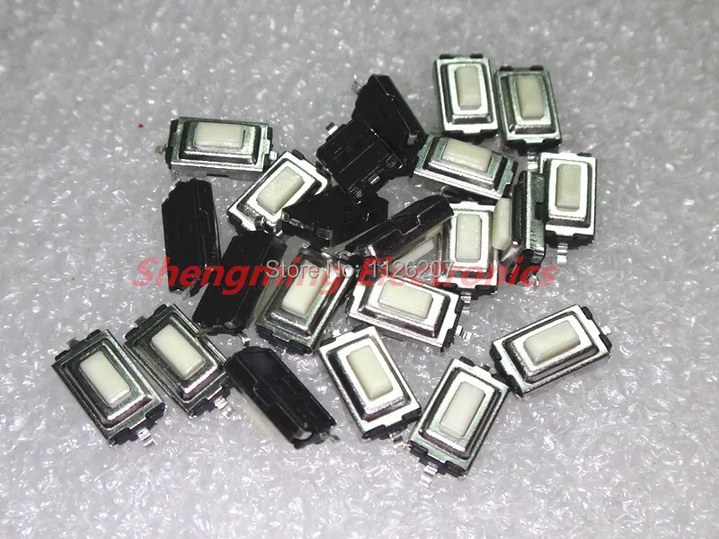 100 шт 3*6*2 5 H мм SMD белый кнопочный переключатель тактовый | Электронные компоненты