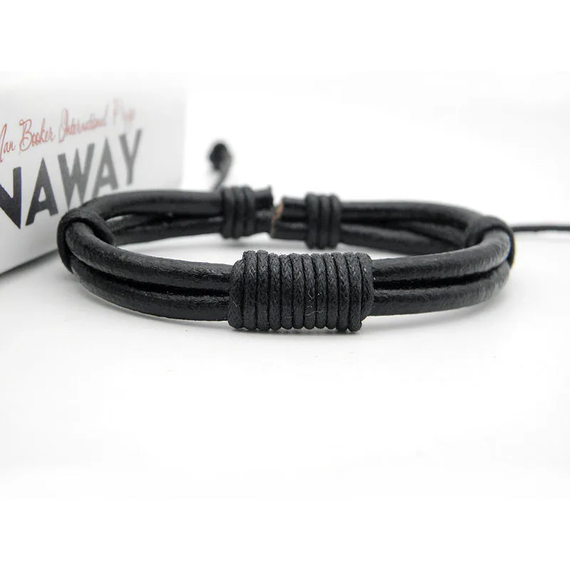 2019 Stylish Men's Real Leather Braided Hemp Bracelets Handmade Vintage Rope Chain Wrap Bracelet Jewelry Gifts Factory Price | Украшения