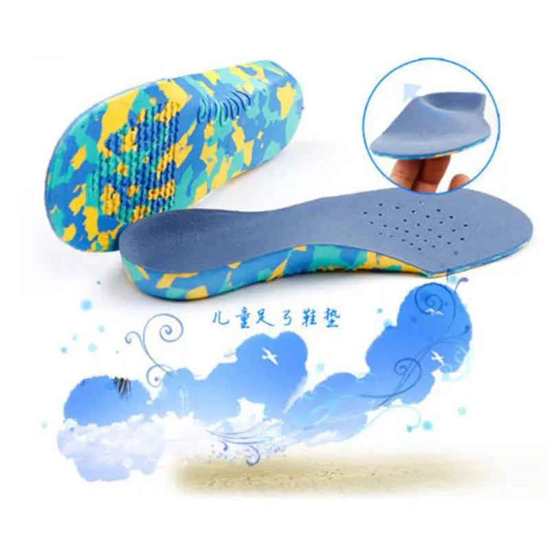 Дети Плоскостопие Арка Поддержка стельки Orthotic ортопедические стельки для обуви