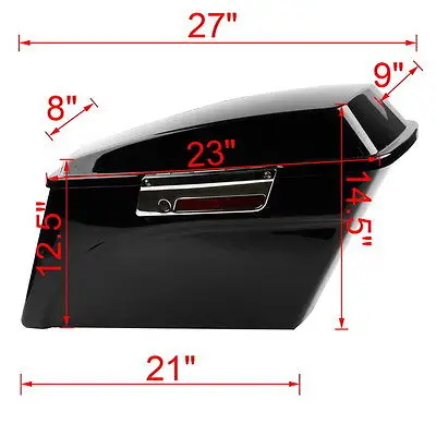 

Motorcycle Hard Saddlebags Saddle Bag Trunk For Harley Softail DYNA Touring Road King Street Electra Glide Ultra ABS 94-13