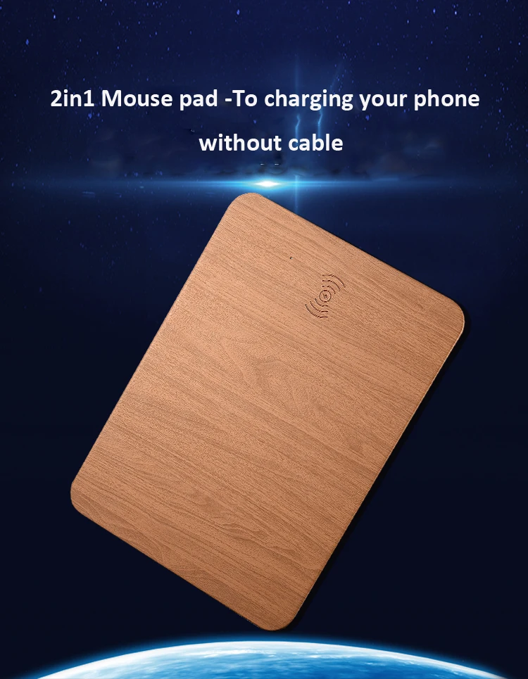 BALMORA QI дорожное Беспроводное зарядное устройство коврик для мыши iPhone X 8 8P USB