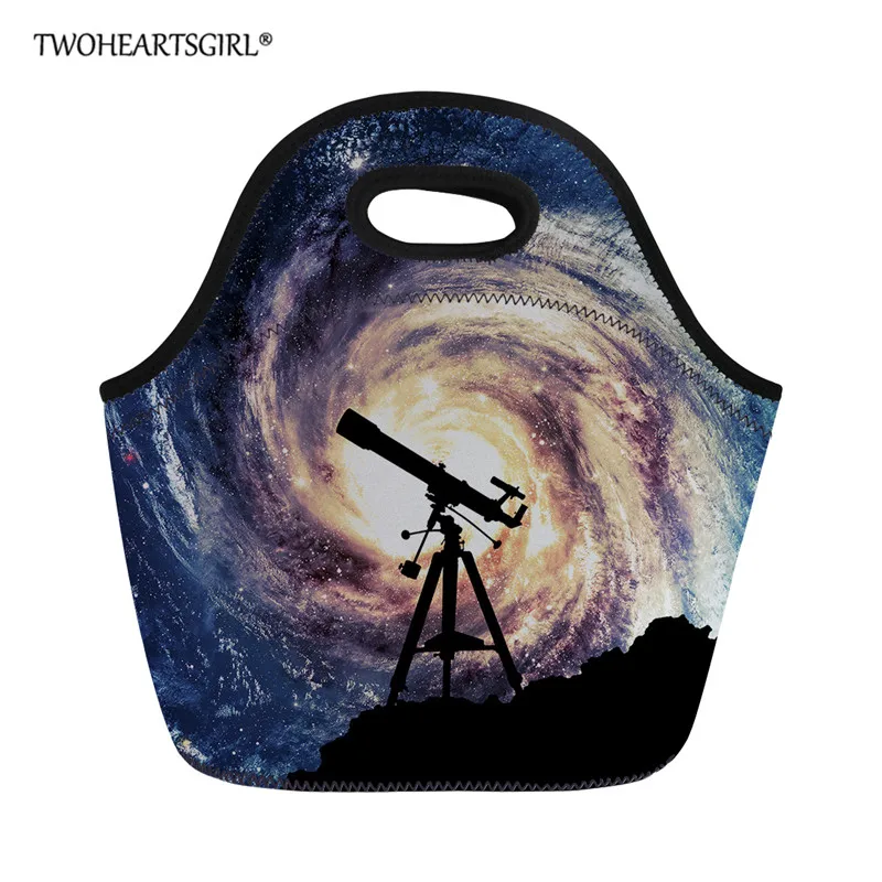 Twoheartsgirl Портативный изолированные сумка Galaxy с принтами детский Ланчбокс комплект сохраняющая тепло для еды на пикник сумка для Для женщин детская коробка для завтраков - Цвет: L2765Z20
