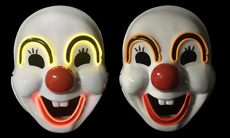 Три режима освещения EL Wire Ghost Mask новинка светодиодная маска череп скелет