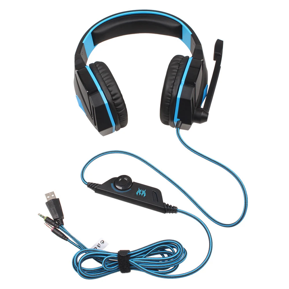 KOTION EACH G4000 Pro Gaming Headset Stereo Sound Wired Headphone Noise Reduction with Microphone for Computer Tablet PC Gamer |