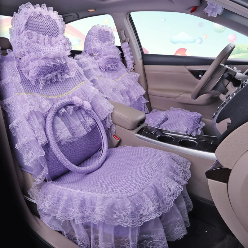 Милые розовые автомобильные аксессуары чехлы для сидений Decoracion Para Coches Asientos