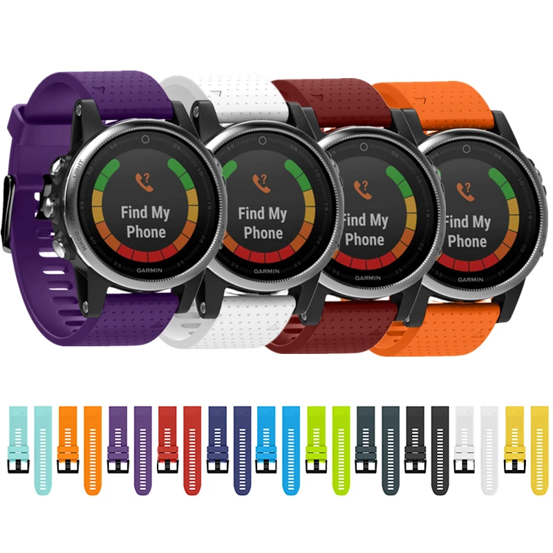Силиконовый браслет для Garmin Fenix 5S 20 мм ремешок часов Смарт часы аксессуары