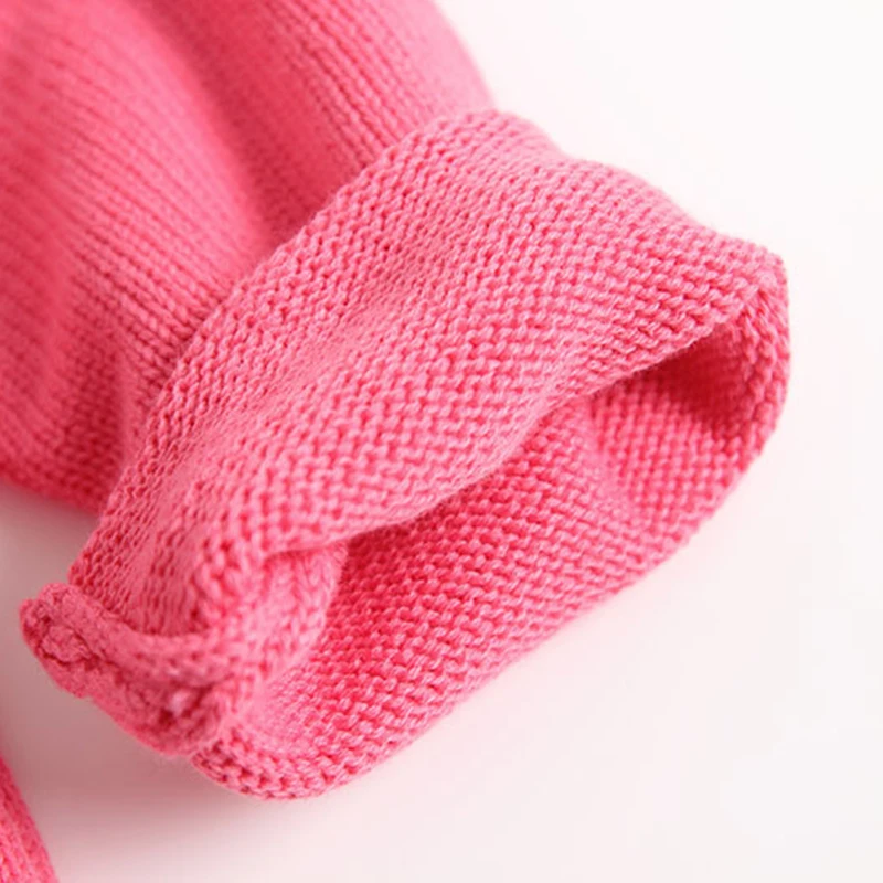 Пальто для девочек Хлопковый вязаный свитер с милыми украшениями вишни Bebe Vestidos