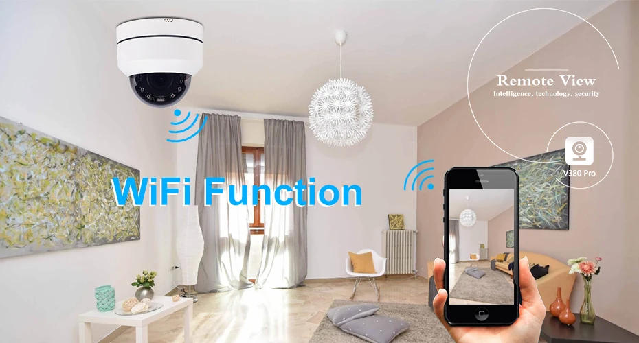 2-мегапиксельная мини купольная WiFi PTZ IP камера для помещений 1080P Беспроводная 4-кратная оптическая камера безопасности для дома с двухсторонним аудио 128 ГБ слот для карты SD
