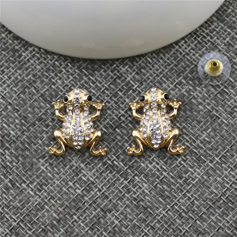 Новые инкрустированные полудрагоценные серьги в японском и корейском стиле виде