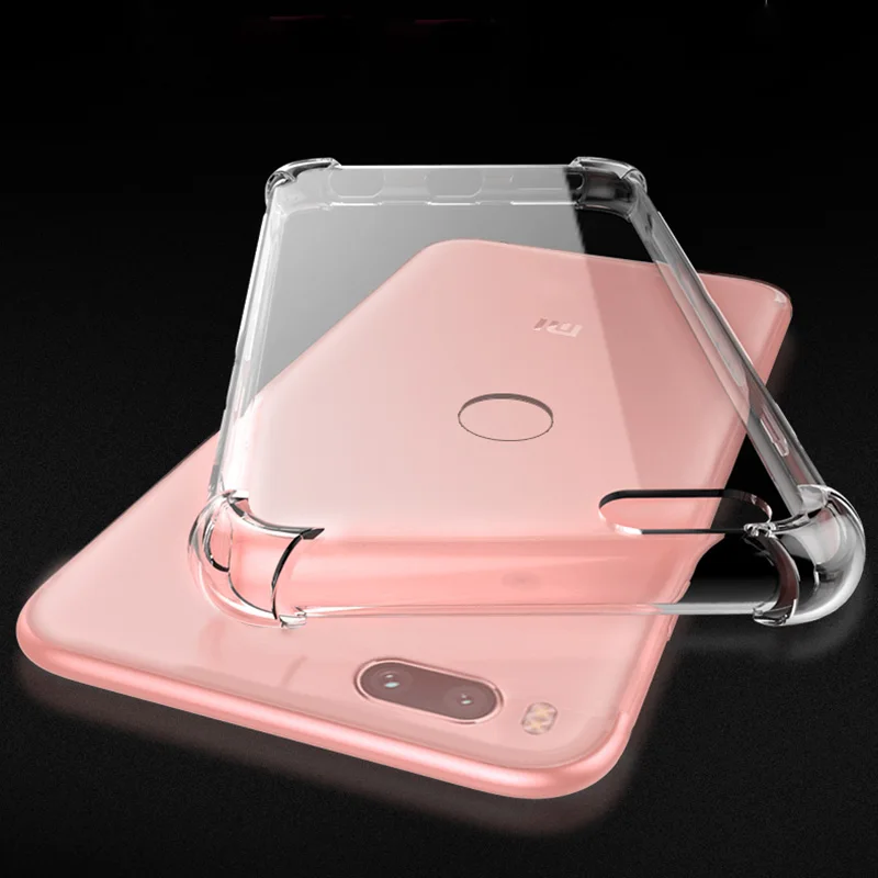 Luxury Shockproof Clear Soft Silicone Cover for Xiaomi Redmi 4X Case Note 5A Pro 4 4A Mi A1 5X Mi5s Pus Mi6 | Мобильные телефоны и