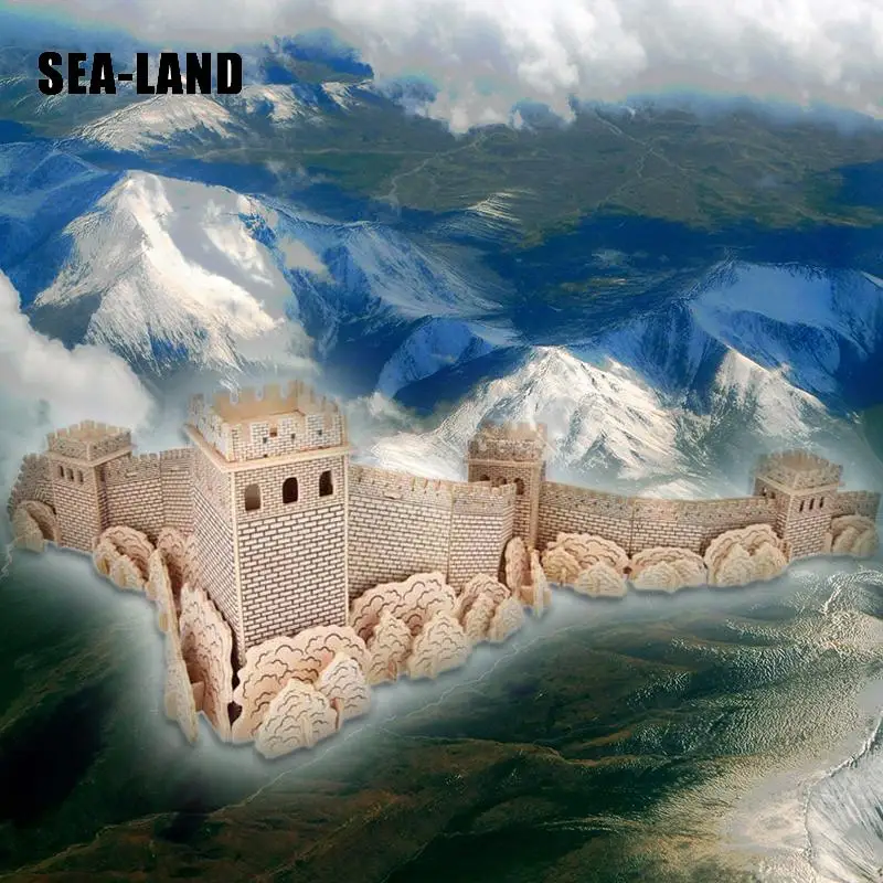 3D деревянные детские развивающие креативные игрушки китайские знаменитые