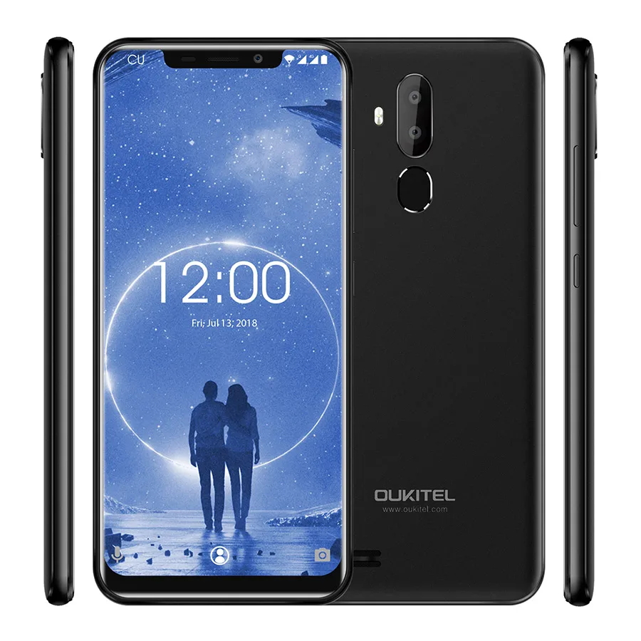 Oukitel C12 6 18 &quot18:9 Android 8 1 распознавание лица 3300 мАч MT6580 четырехъядерный 2 Гб RAM 16 ROM 8MP +