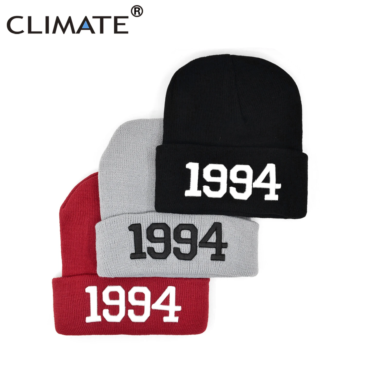 Климат 1994 Beanie Hat Джастин Бибер Логотип хип хоп зимняя шапочка мужская женская